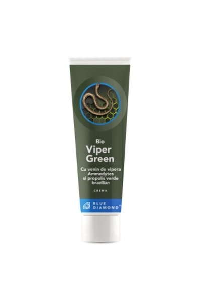 Blue Diamond Bio Viper Green Cream with Viper Venom and Brazilian Green Propolis - 100 ml
