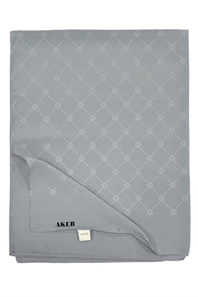 Aker Monogram Shawl - Gray 972