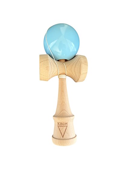 KROM Kendama XL Vintage toy, wooden, 25 cm, Blue, limited edition