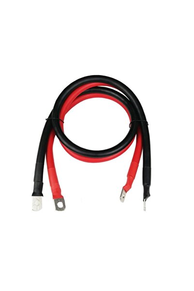 OEM 10mmp cable red/black, M10 lugs on both ends, length -2x1.8 m, battery strap