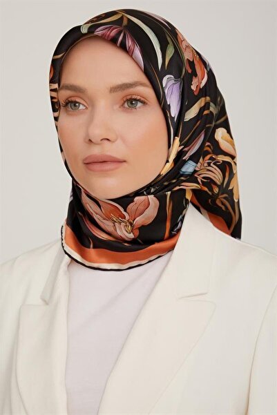 Armine وشاح رياضي من نسيج قطني طويل - 8825-34 بلاك بلاط