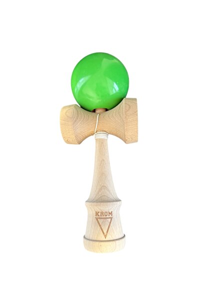 KROM Kendama XL Vintage toy, wooden, 25 cm, Green, limited edition
