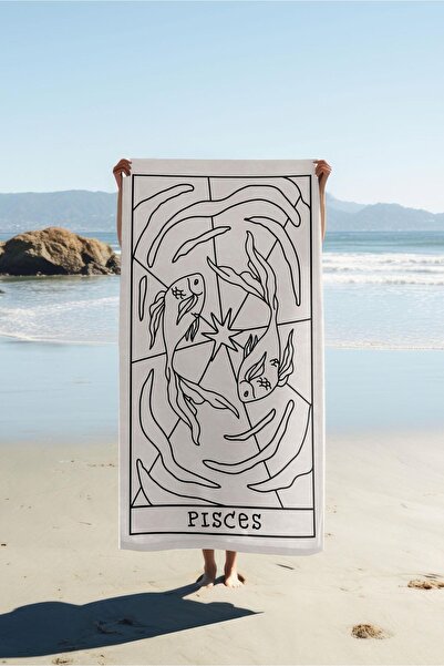Dolce Mariee Digital Printing Beach Sea Towel Pisces Patterned Peshtamal Hvl0049