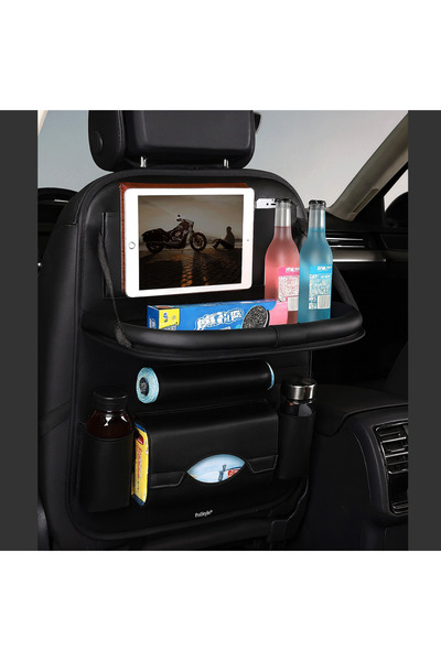 PriStyle Multifunctional Car Seat Back Organizer, Premium Eco-Leather, PriStyle®