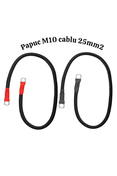 OEM Cupru multifilar - cablu de putere - 2x1m folosit in instalatiile electrice la baterii FI25/ M10