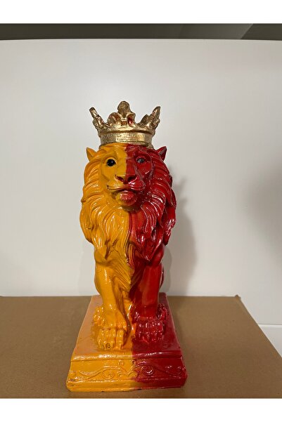 TEZ Dekoretif-KÜÇÜK TACLI ASLAN-Galatasaray Renkleri Biblo