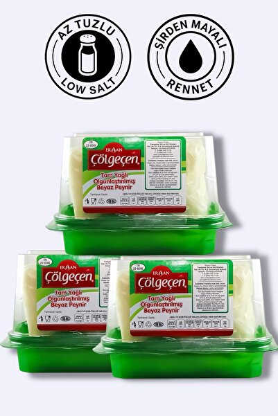 Çölgeçen Tam Yağlı Kırklareli Beyaz Peyniri 3 Kalıp ( Tam Olgunlaşmış) Şirden...