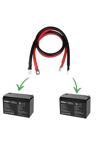 OEM Cablu 10mmp rosu/negru papuci in ambele capete M8, lungime -2x1.6 m, strap baterii