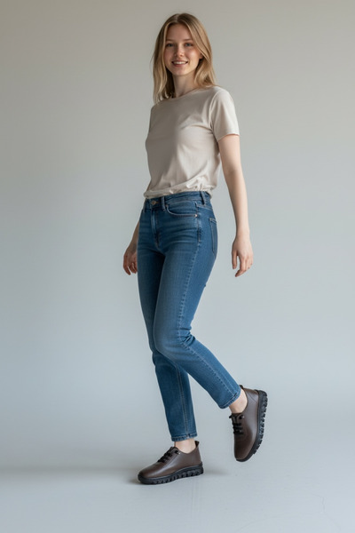 STOKS SHOES STORE Women's Leather Orthopedic Casual Shoes – Lightweight & Non-Slip Sole