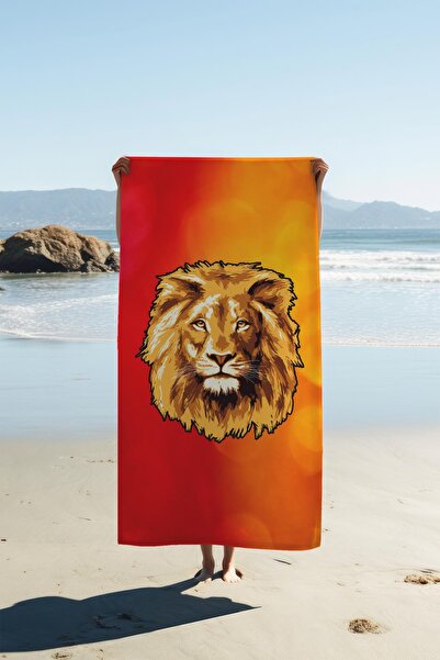 Dolce Mariee Digital Printing Beach Sea Towel Teenager Sporty Lion Pattern Pe...