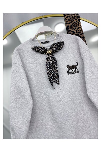 YEDİLALE Φουλάρι με λεπτομέρεια από τρία νήματα SHA επένδυση fleece WEAT [SM (38/40) LXL (42/44), 80 cm μέσο, μόνο στριφτό]