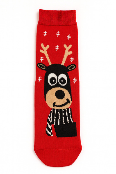 MEKİK BUTİK Red boxed christmas gift - unisex christmas stocking - red boxed gift stocking