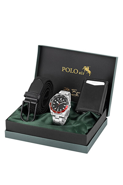 Polo Air Mıknatıslı Otomatik Mekanizmalı Cüzdan Örgü Esnek Kemer Erkek Kol Sa...