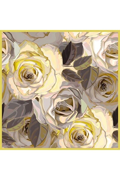 Armine Eșarfă Sport Twill Gri Galben - 8000-11