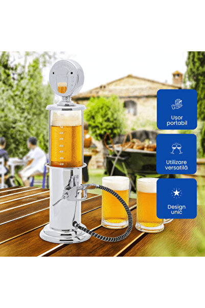 OferteTop Drink Dispenser with Pump for Parties and Evenings with Friends (1 Liter)