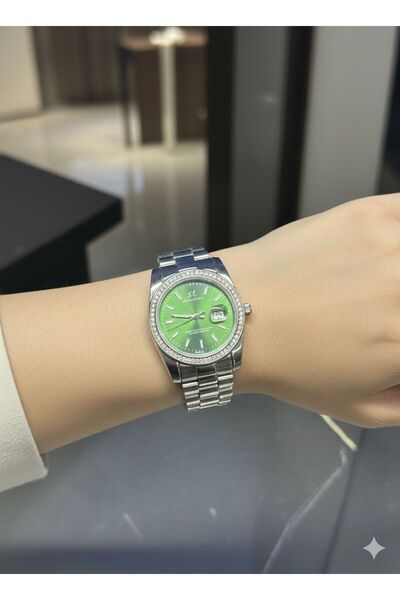 Feronnucci Women's Steel Wristwatch Multi-Colored Dial Stone Model + Bracelet...