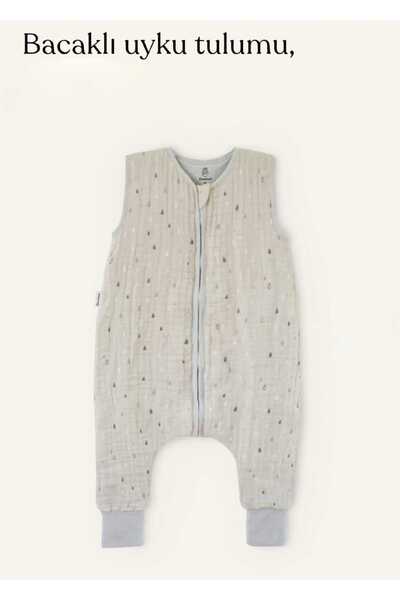 PAMUK HANIM Muslin 2.5 Tog Winter, Spring Footed Booties Baby Girl-Boy Sleeveless Zipper Sleeping Bag/