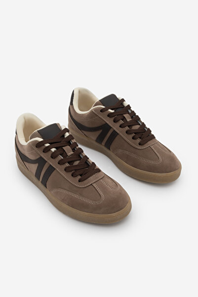 Marjin Women's Sneaker Lace-Up Flat Sole Sports Shoes Tiyone Mink