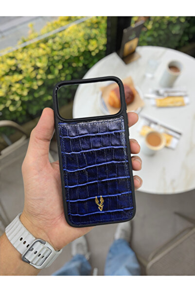 Visso leather İphone 17 PRO Model Tam Uyumlu Hakiki Deri Kişiye Özel İsimli T...