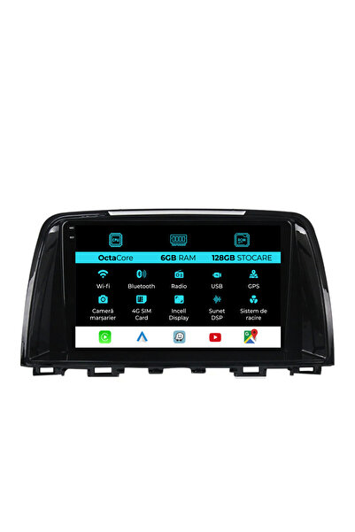 NavStore Navigatie Dedicata Mazda 6 (2013-2015), 9Inch, 6Gb Ram, 128Gb Stocare, Carplay