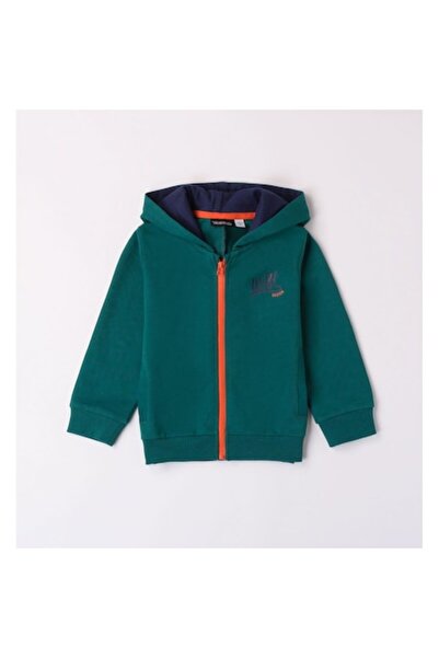 Sarabanda - Hanorac cu cu glugă și imprimeu pentru băieți, 0.7044, verde, 128...