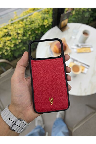Visso leather İphone 17 PRO Model Tam Uyumlu Hakiki Deri Kişiye Özel İsimli T...