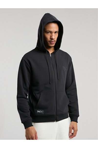 EVERLAST Ever Essentials Regular Anthracite Men's Hooded Full Zip Sweatshirt