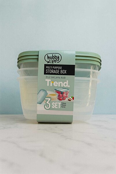 Titiz Plastik 5-Piece Trend Storage Container Set - 0.25 Liter Mini Size Practical Boxes with Lids