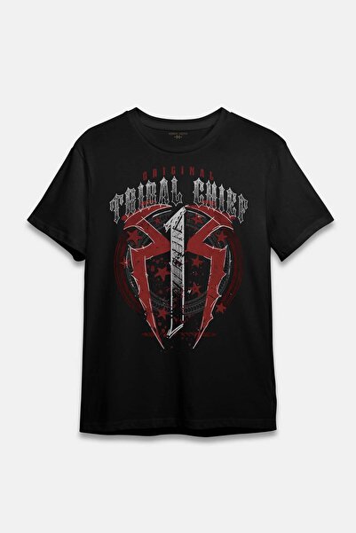 Kendim Seçtim Siyah Tişört OTC Roman Reigns OTC1 Dövüş Gym Fight Spor Baskılı Unisex T-shirt