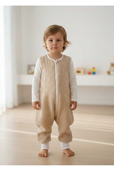 PAMUK HANIM Muslin 2.5 Tog Winter, Spring Footed Booties Baby Girl-Boy Sleeve...