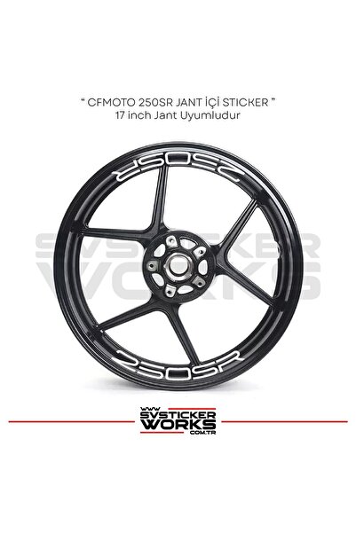 ARONA ملصق CFMOTO 250SR مع نص داخل الإطار، مجموعة من 8 ملصقات