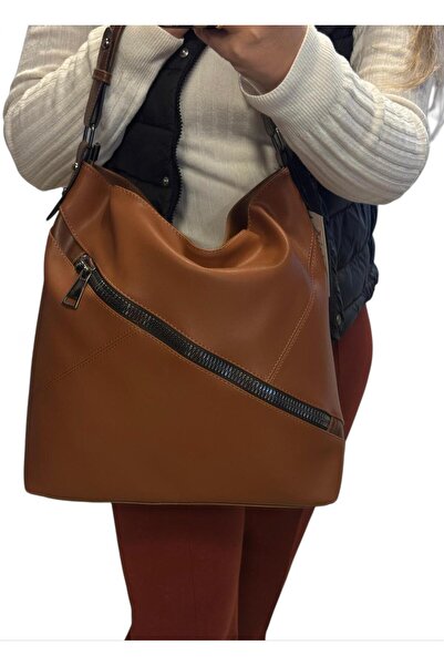 balbagss Women's Geometric Large Size Soft Faux Leather Sanmorris Shoulder Bag