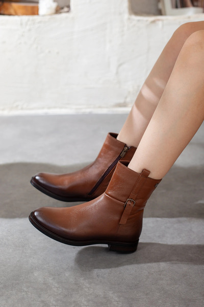 Adım Adım Дамски ботуши от естествена кожа за всеки ден