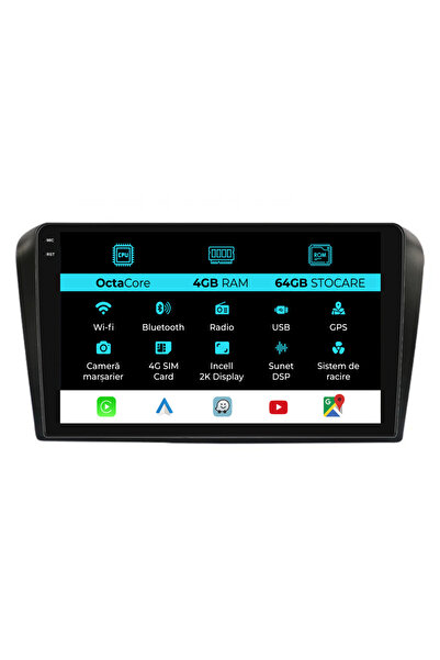 NavStore Dedicated Navigation Mazda 3 (2003-2009), 2K, 4Gb Ram, 64Gb Storage, Carplay