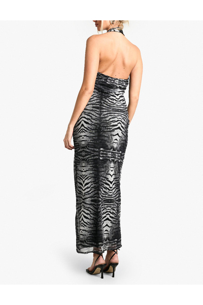 BOOHOO Long dress, Animal print