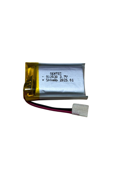 elfenercim Sertec 902030 3.7V 500 mAh Li-Polymer Pil (Devreli/1.5A)