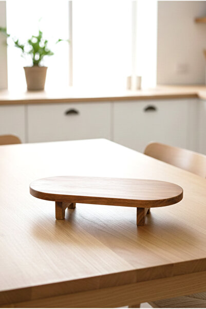 FH finehome Fean Acacia Footed Oval Cutting Board 33cm