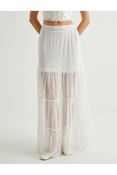 Koton Long Tulle Skirt