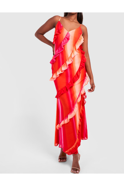 BOOHOO Long dress, Mix colors