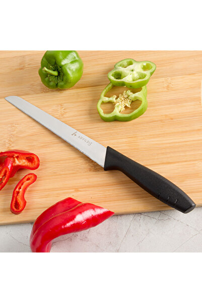 Aryıldız Primo Lazer Ekmek Bıçağı Siyah 17 cm