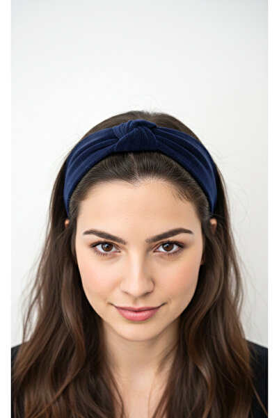 Mufincollection رباط شعر نسائي من قماش الصوف الشتوي منقوش لحماية الأذن - موديل ناعم يحافظ على الدفء