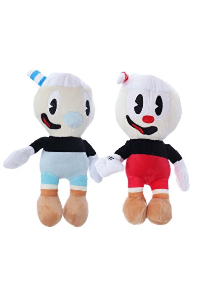 Recostore Set 2 jucarii de plus Cuphead si Mugmen, 22 cm