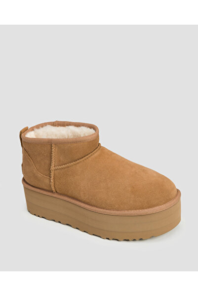 Elancee Uggs boots 5 cm / fur-lined boots made of eco-leather