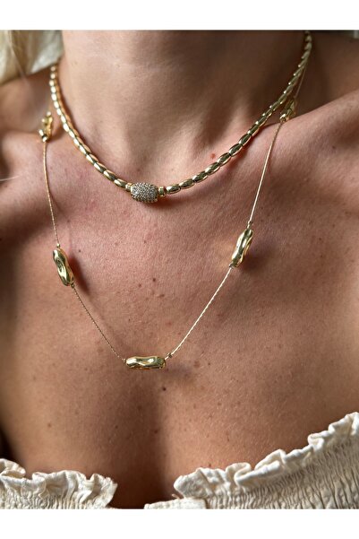 Rossetto Atelier قلادة نيفيل الذهبية