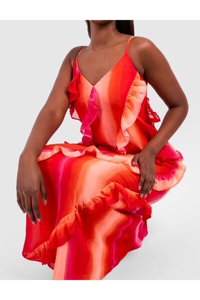 BOOHOO Long dress, Mix colors