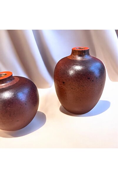 pinaart 2-Piece Special Design Vase, Decorative Hornbeam Tree Vase, 10cm - 7cm