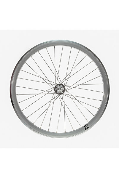 KlaussTech Rear Aluminum Fixie Rim Hub Single Silver 700-32H