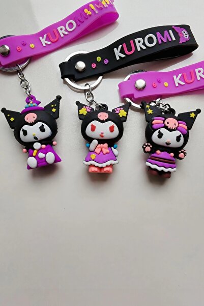 Lynare 3 قطع من سلسلة المفاتيح المصنوعة من السيليكون من كورومي وإكسسوارات الح...