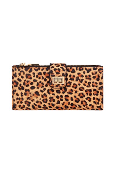 Eliza Women's Leopard Soft Texture Leather Card Holder and Wallet