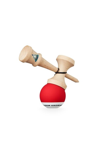 KROM POP Chrome Kendama 16cm Beech Wood - Red (New)